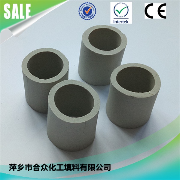 Excellent Acid Resistance & Heat Resistance Ceramic Raschig Ring for Absorb Tower 优异的耐酸耐热陶瓷拉西环，用于吸收塔