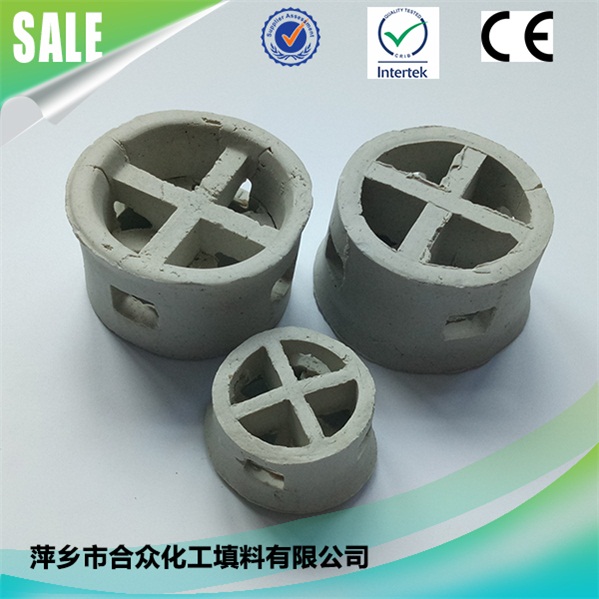 ceramic cascade mini ring packing media for for Tail Gas Scrubbers and Impasse Towers 用于尾气洗涤器和绝境塔的陶瓷阶梯微型环填料