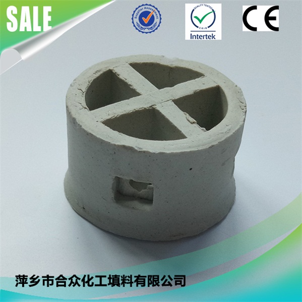 Ceramic Cascade Mini Ring for absorbing columns in chemical industry 用于化工吸收塔的陶瓷阶梯环